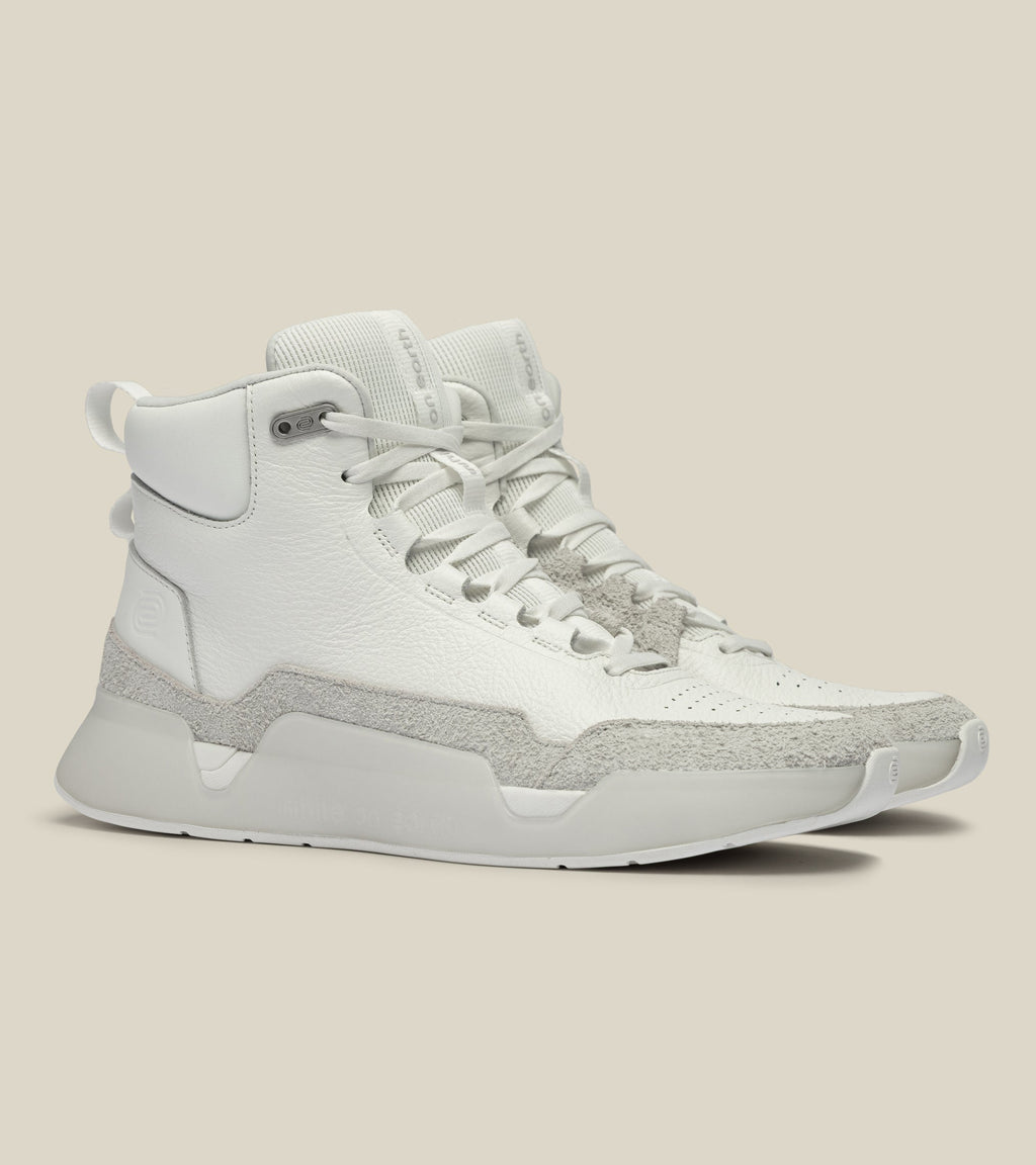 women's high-top leather trainer