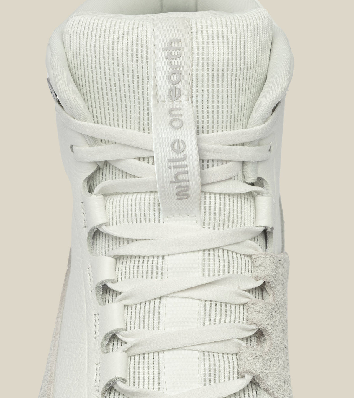 women's high-top leather trainer